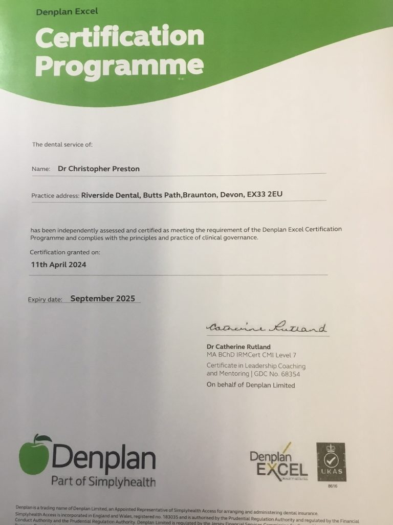 Denplan accredited April 2024